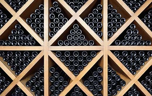 wine bottles