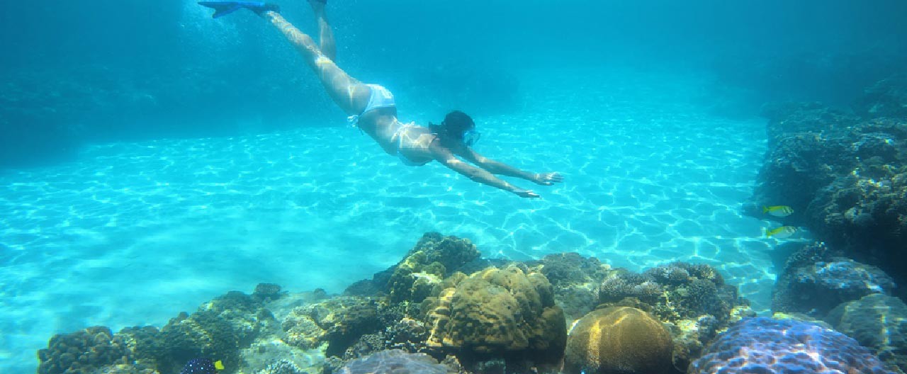 snorkel underwater