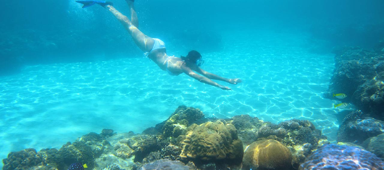 snorkel underwater
